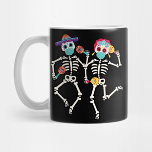 Dia De los Muertos Day of the Dead 2023 2024 Skull Dancing Mug